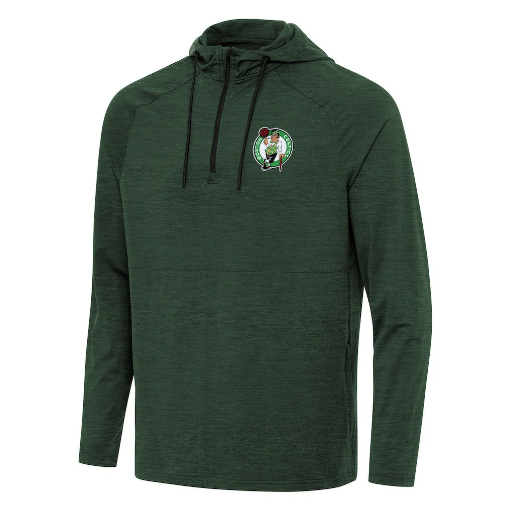 NBA Boston Celtics Antigua Spikes Raglan Quarter-Zip Hoodie