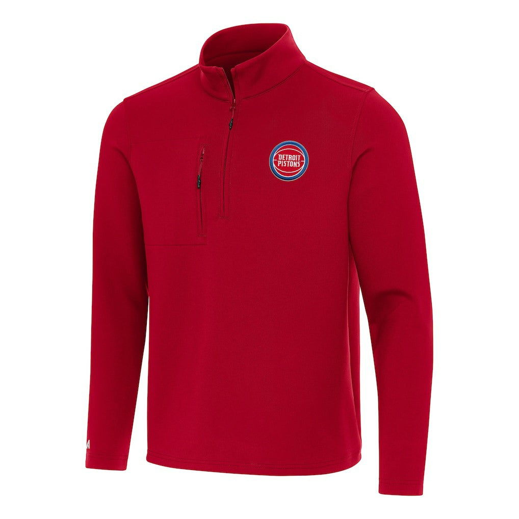 NBA Detroit Pistons Antigua Insider Quarter-Zip Top sale