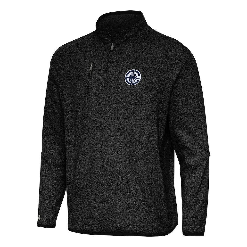 NBA LA Clippers Antigua Certain Quarter-Zip Tri-Blend Sweatshirt