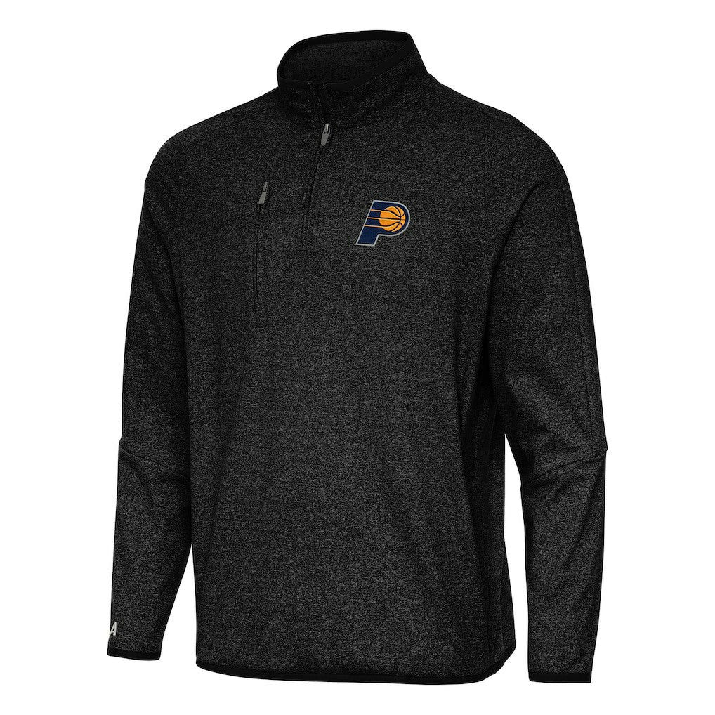 NBA Indiana Pacers Antigua Certain Quarter-Zip Tri-Blend Sweatshirt