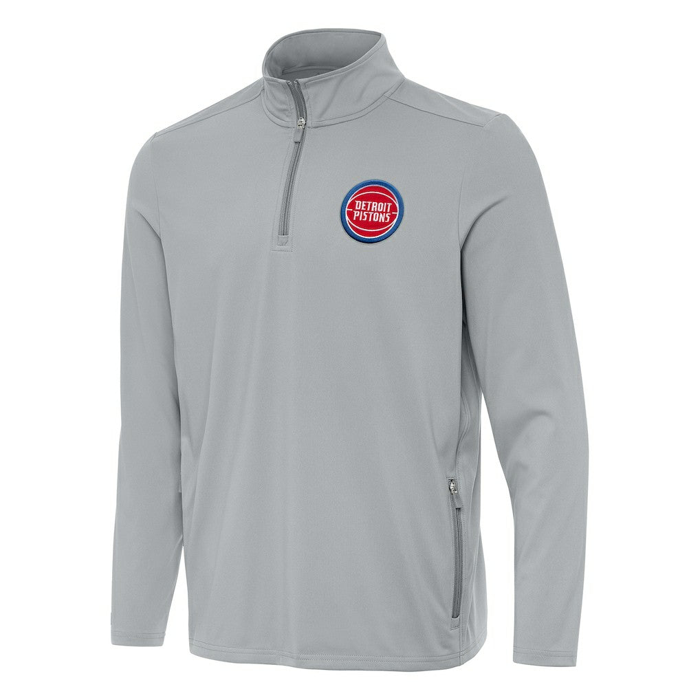 NBA Detroit Pistons Antigua Perilous Quarter-Zip Sweatshirt sale