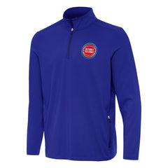 NBA Detroit Pistons Antigua Perilous Quarter-Zip Sweatshirt sale