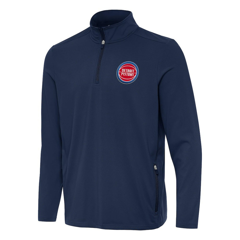 NBA Detroit Pistons Antigua Perilous Quarter-Zip Sweatshirt sale