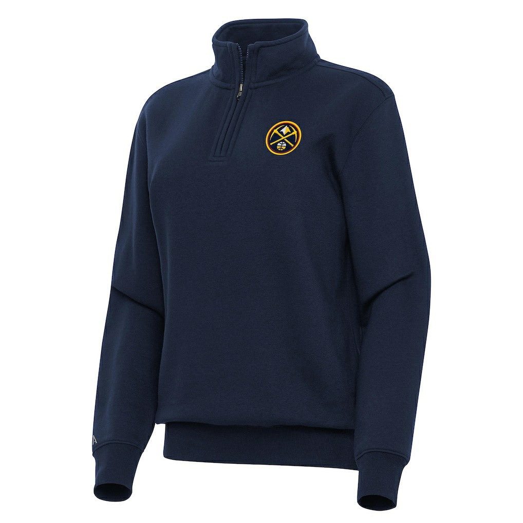 NBA Denver Nuggets Antigua Women's Victory Quarter-Zip Sweatshirt sale