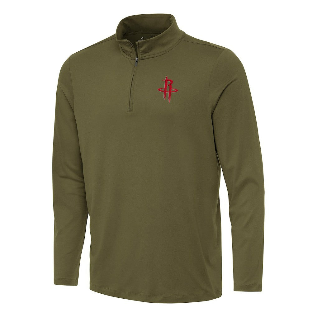 NBA Houston Rockets Antigua Reprocess Quarter-Zip Top sale