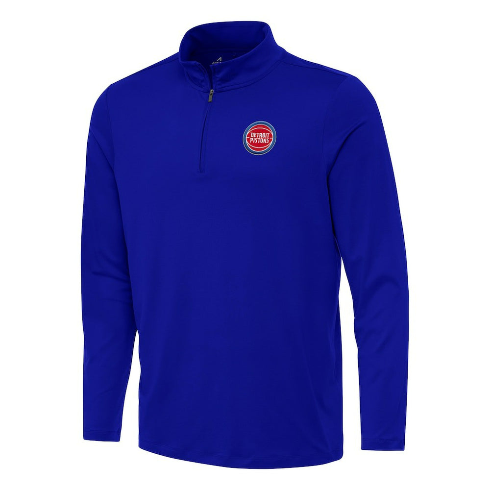 NBA Detroit Pistons Antigua Reprocess Quarter-Zip Top sale