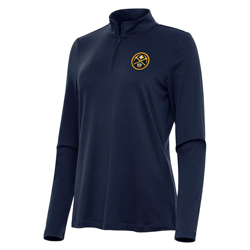 NBA Denver Nuggets Antigua Women's Reprocess Quarter-Zip Top sale