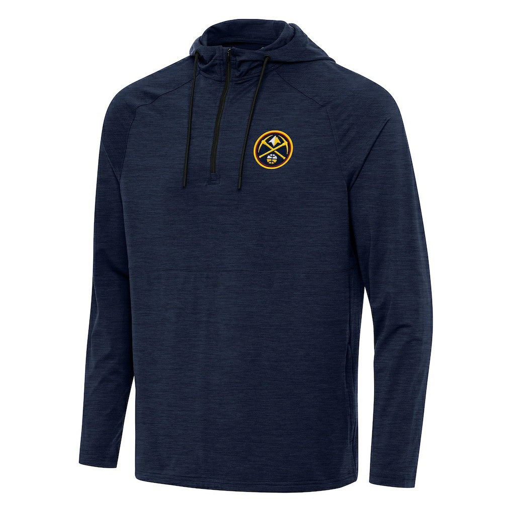 NBA Denver Nuggets Antigua Spikes Raglan Quarter-Zip Hoodie sale