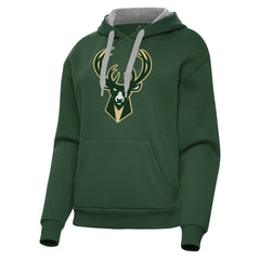 NBA Milwaukee Bucks Antigua Women's Victory Pullover Hoodie