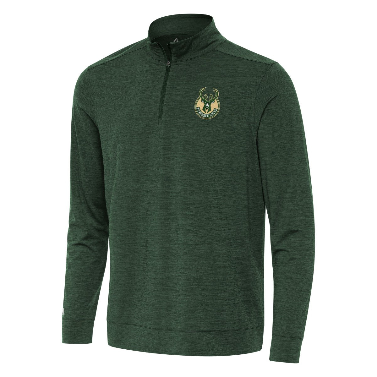 NBA Milwaukee Bucks Antigua Bright Quarter-Zip Top