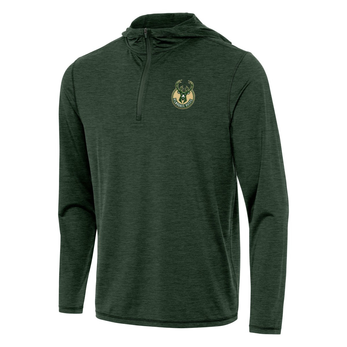 NBA Milwaukee Bucks Antigua Tidy Quarter-Zip Hoodie