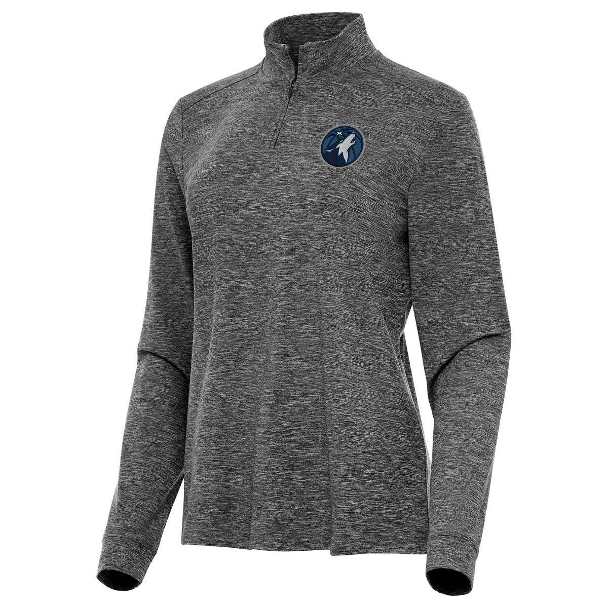 NBA Minnesota Timberwolves Antigua Women's Mentor Quarter-Zip Mock Long Sleeve Top