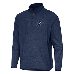 NBA Minnesota Timberwolves Antigua Certain Quarter-Zip Tri-Blend Sweatshirt