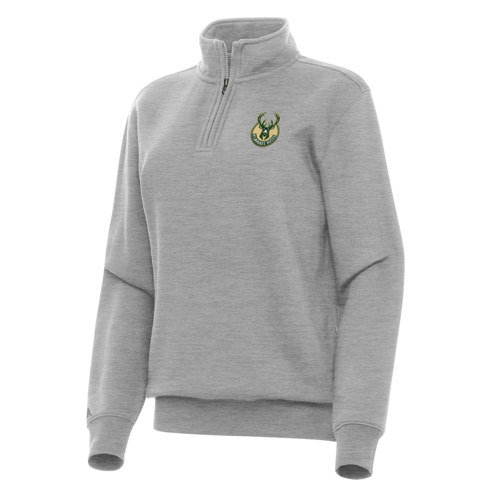 NBA Milwaukee Bucks Antigua Women's Victory Quarter-Zip Sweatshirt