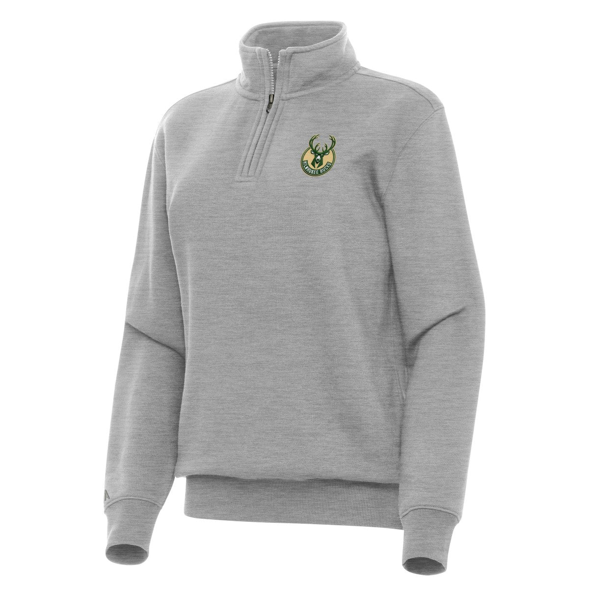 NBA Milwaukee Bucks Antigua Women's Victory Quarter-Zip Sweatshirt