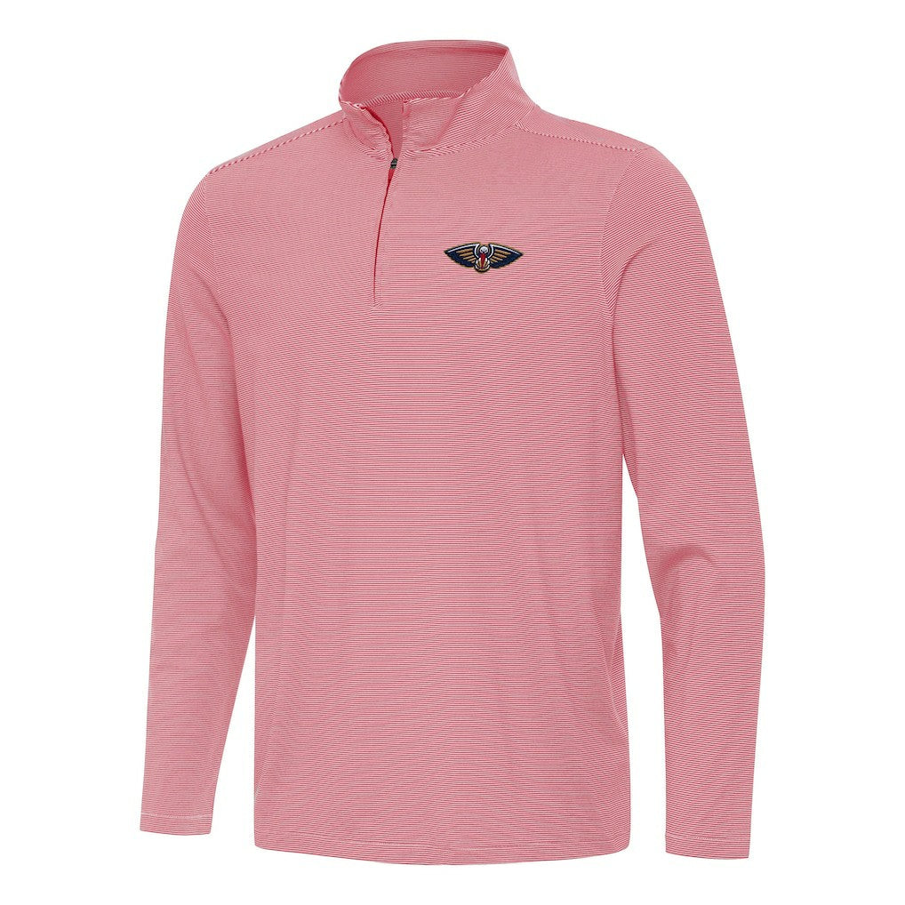 NBA New Orleans Pelicans Antigua Twine Quarter-Zip Top