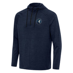 NBA Minnesota Timberwolves Antigua Spikes Raglan Quarter-Zip Hoodie