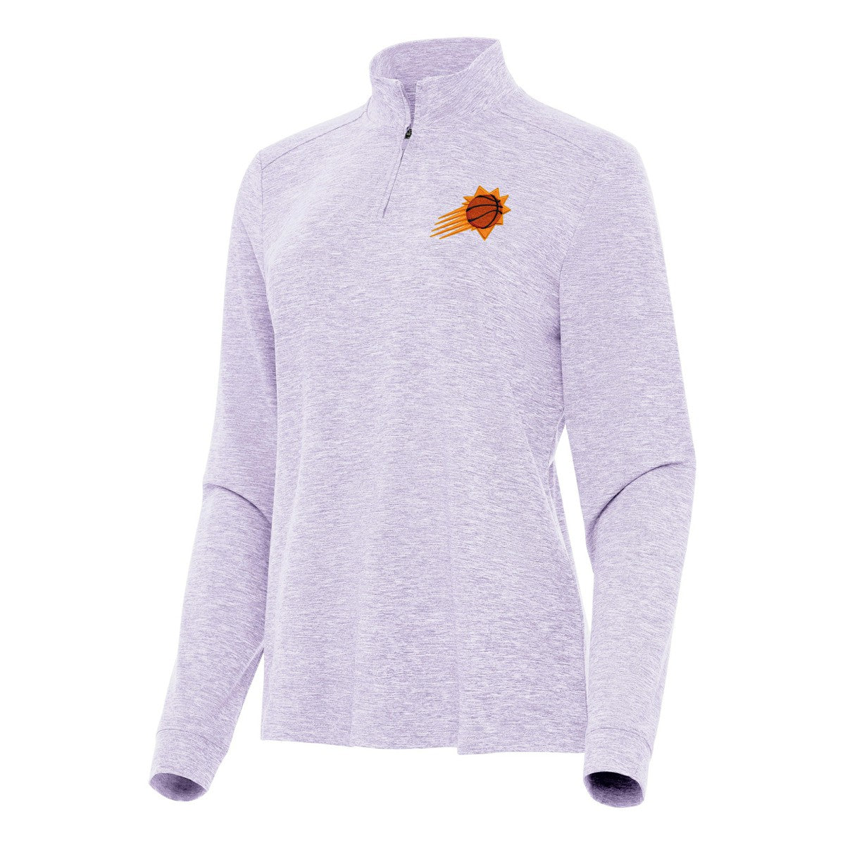 NBA Phoenix Suns Antigua Women's Mentor Quarter-Zip Mock Long Sleeve Top