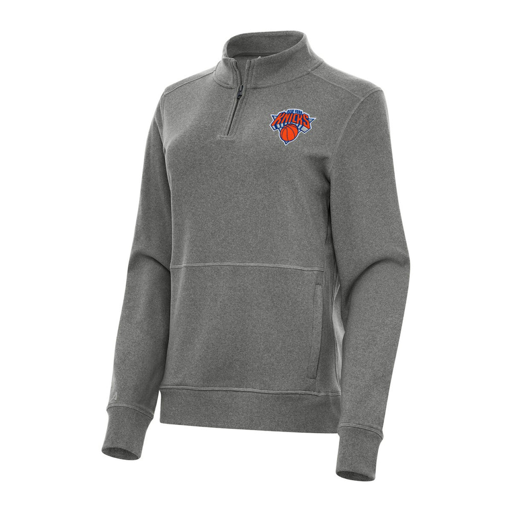 NBA New York Knicks Antigua Women's Crush Quarter-Zip Fleece Sweatshirt