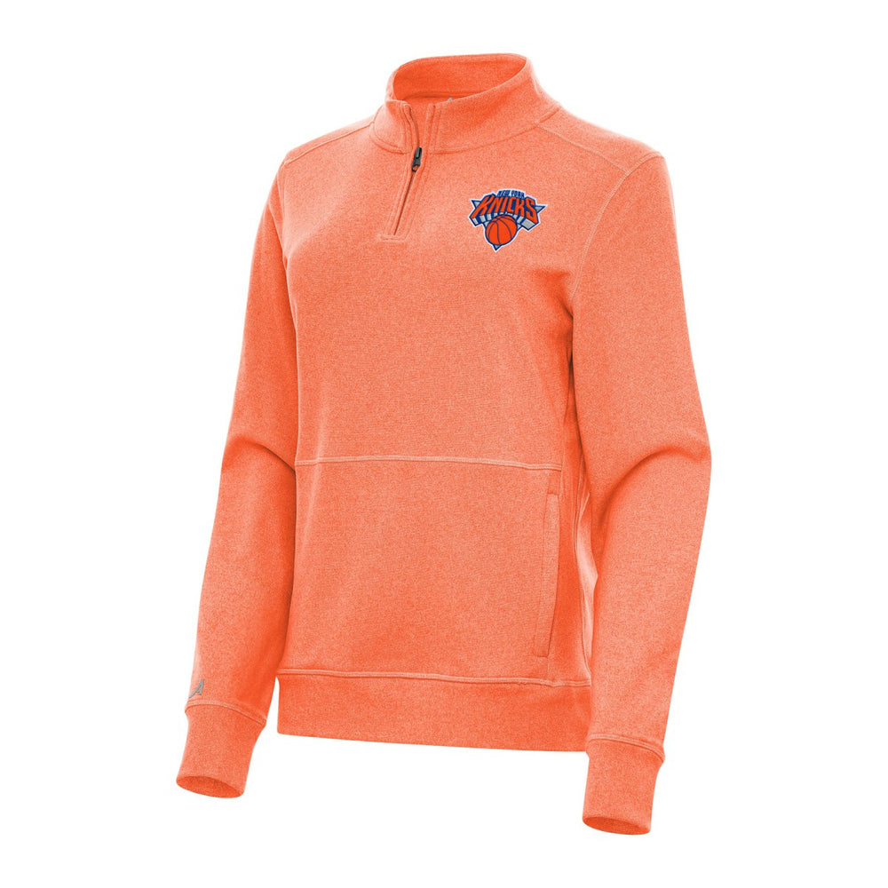 NBA New York Knicks Antigua Women's Crush Quarter-Zip Fleece Sweatshirt