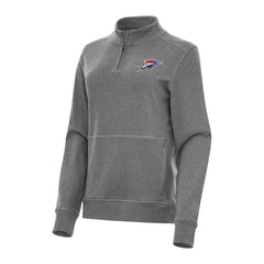 NBA Oklahoma City Thunder Antigua Women's Crush Quarter-Zip Fleece Sweatshirt