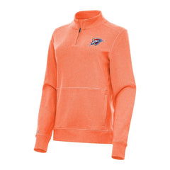 NBA Oklahoma City Thunder Antigua Women's Crush Quarter-Zip Fleece Sweatshirt