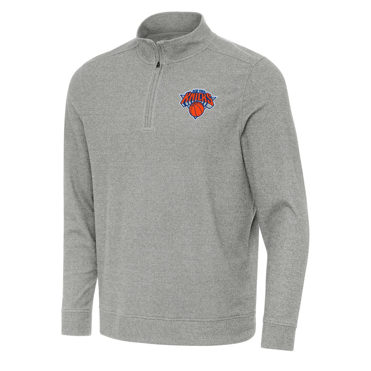 NBA New York Knicks Antigua Subtle Quarter-Zip Sweatshirt