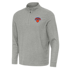 NBA New York Knicks Antigua Subtle Quarter-Zip Sweatshirt