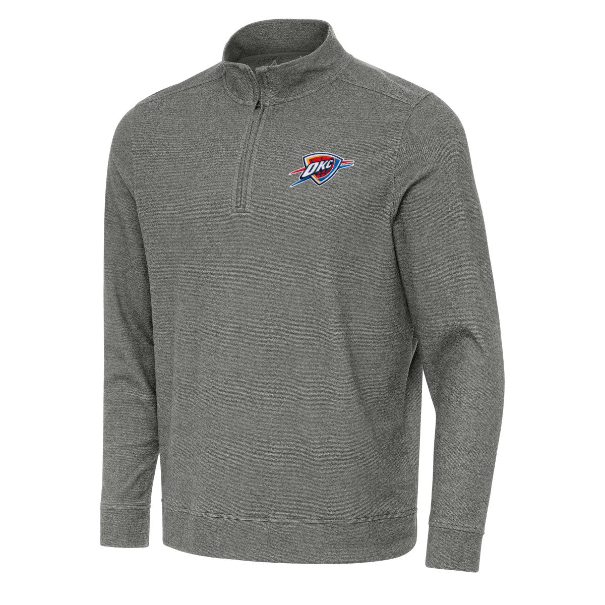NBA Oklahoma City Thunder Antigua Subtle Quarter-Zip Sweatshirt