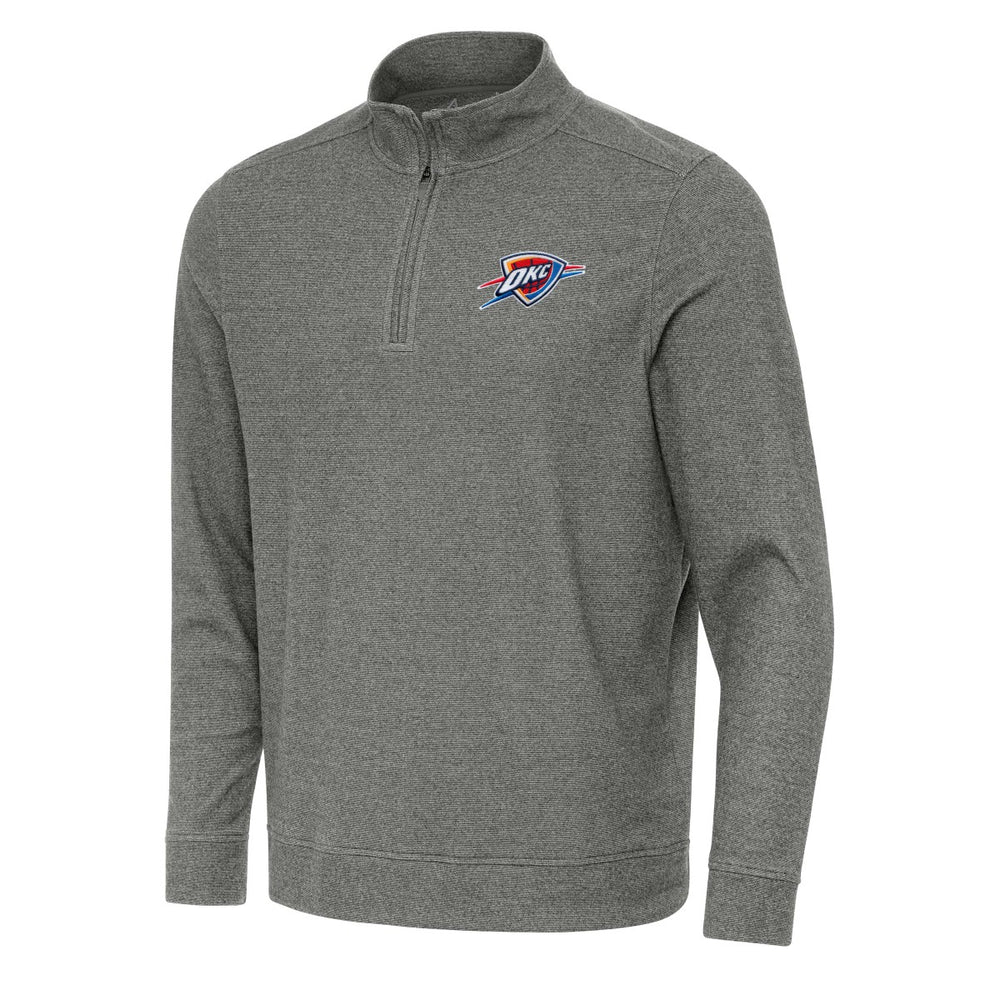 NBA Oklahoma City Thunder Antigua Subtle Quarter-Zip Sweatshirt