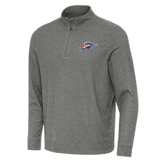 NBA Oklahoma City Thunder Antigua Subtle Quarter-Zip Sweatshirt