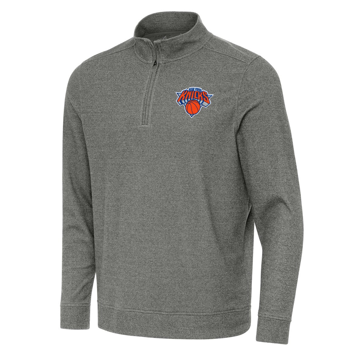 NBA New York Knicks Antigua Subtle Quarter-Zip Sweatshirt