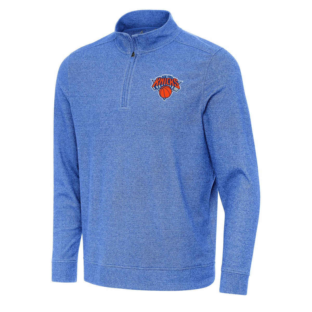 NBA New York Knicks Antigua Subtle Quarter-Zip Sweatshirt