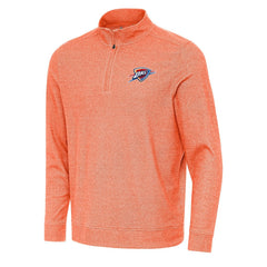 NBA Oklahoma City Thunder Antigua Subtle Quarter-Zip Sweatshirt