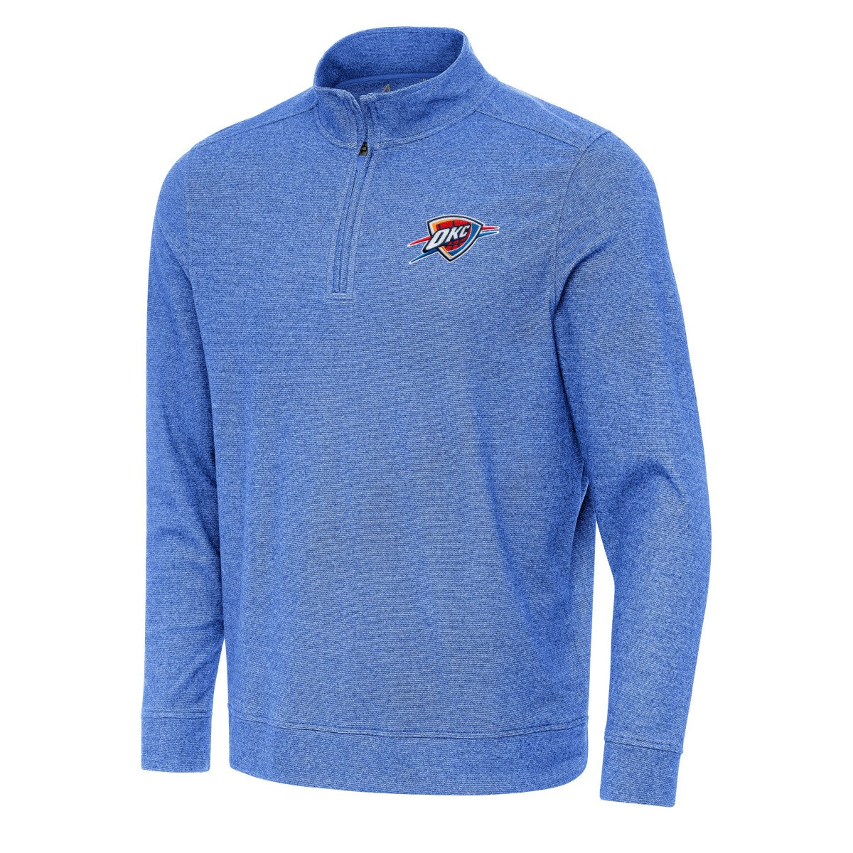 NBA Oklahoma City Thunder Antigua Subtle Quarter-Zip Sweatshirt