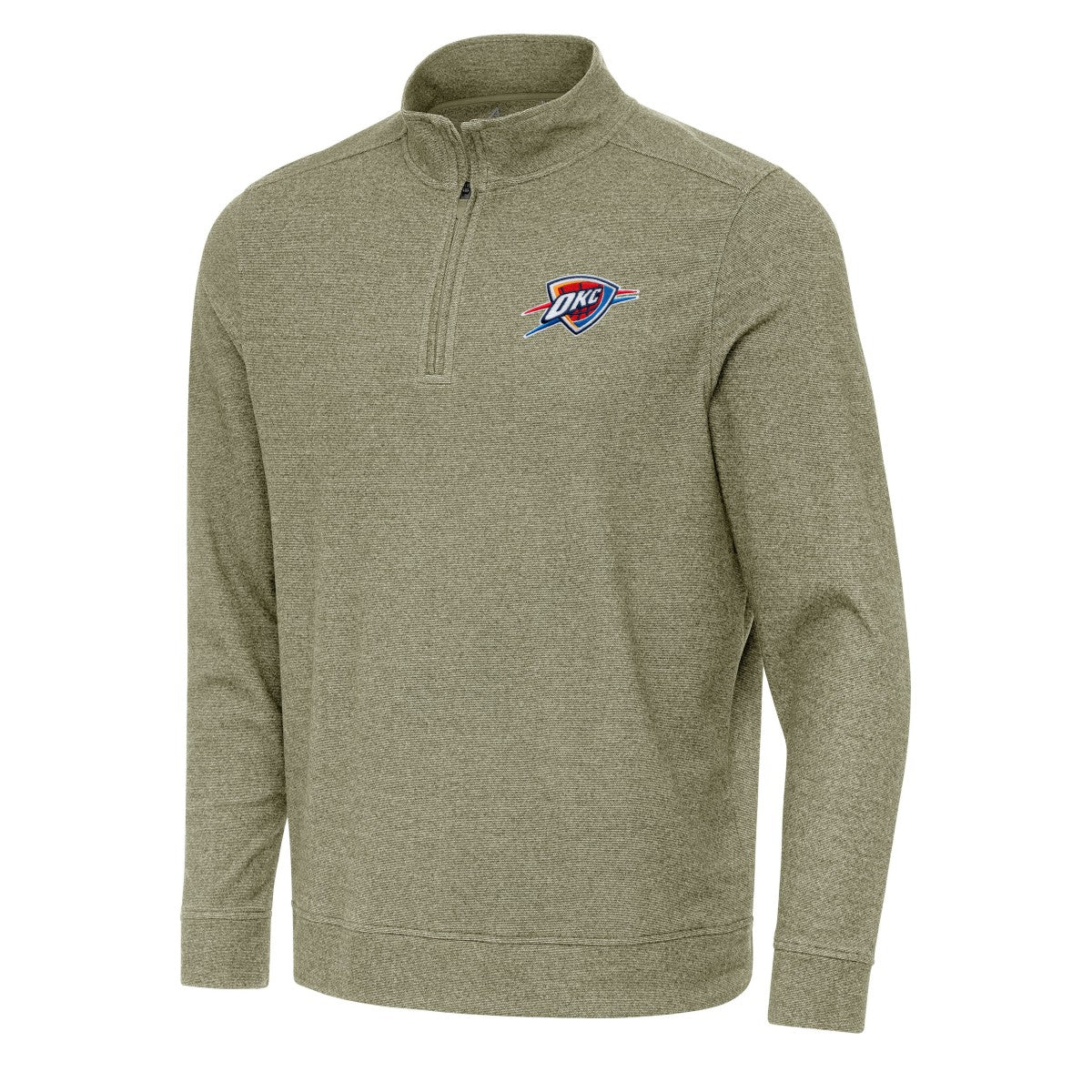 NBA Oklahoma City Thunder Antigua Subtle Quarter-Zip Sweatshirt