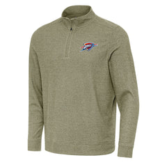 NBA Oklahoma City Thunder Antigua Subtle Quarter-Zip Sweatshirt