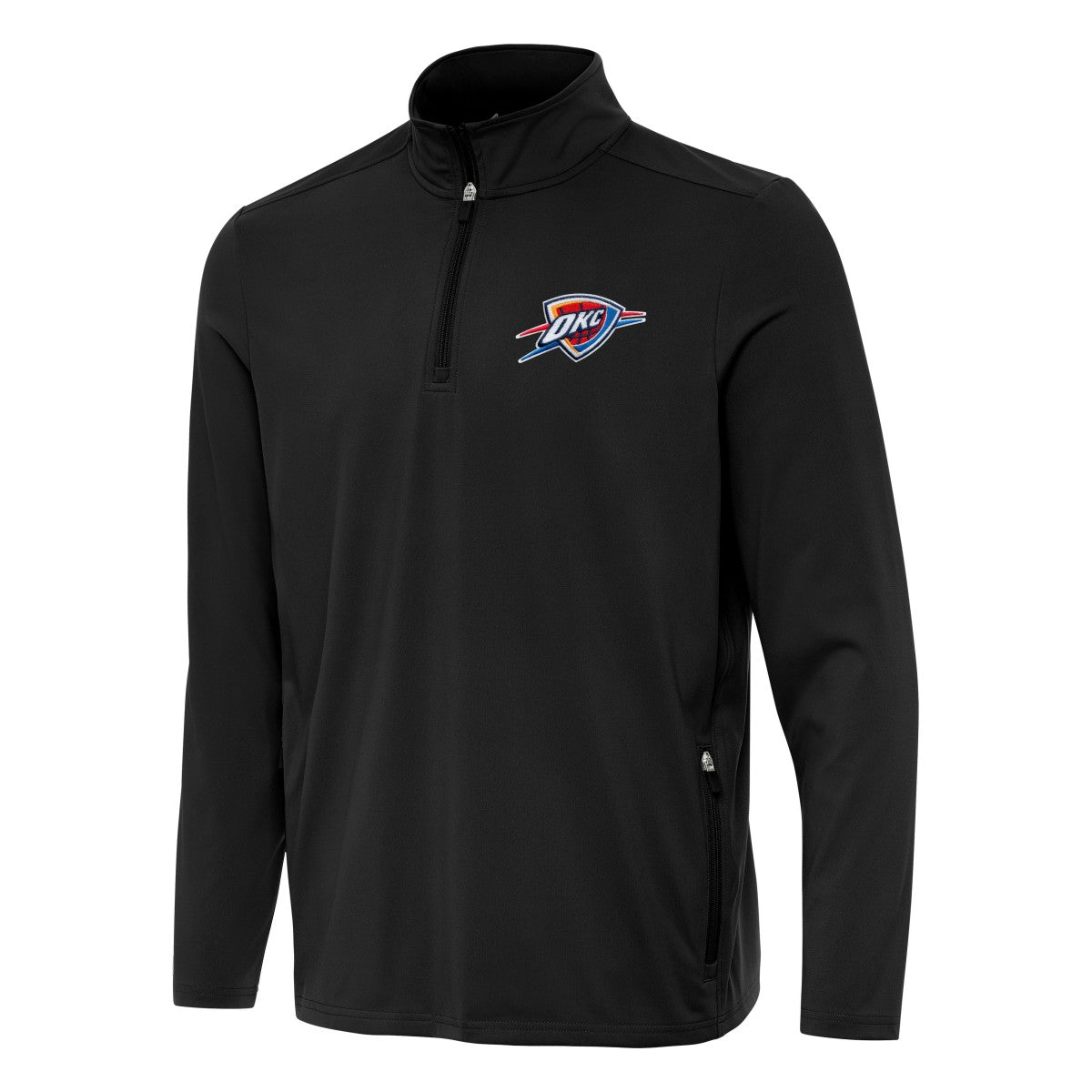 NBA Oklahoma City Thunder Antigua Perilous Quarter-Zip Sweatshirt