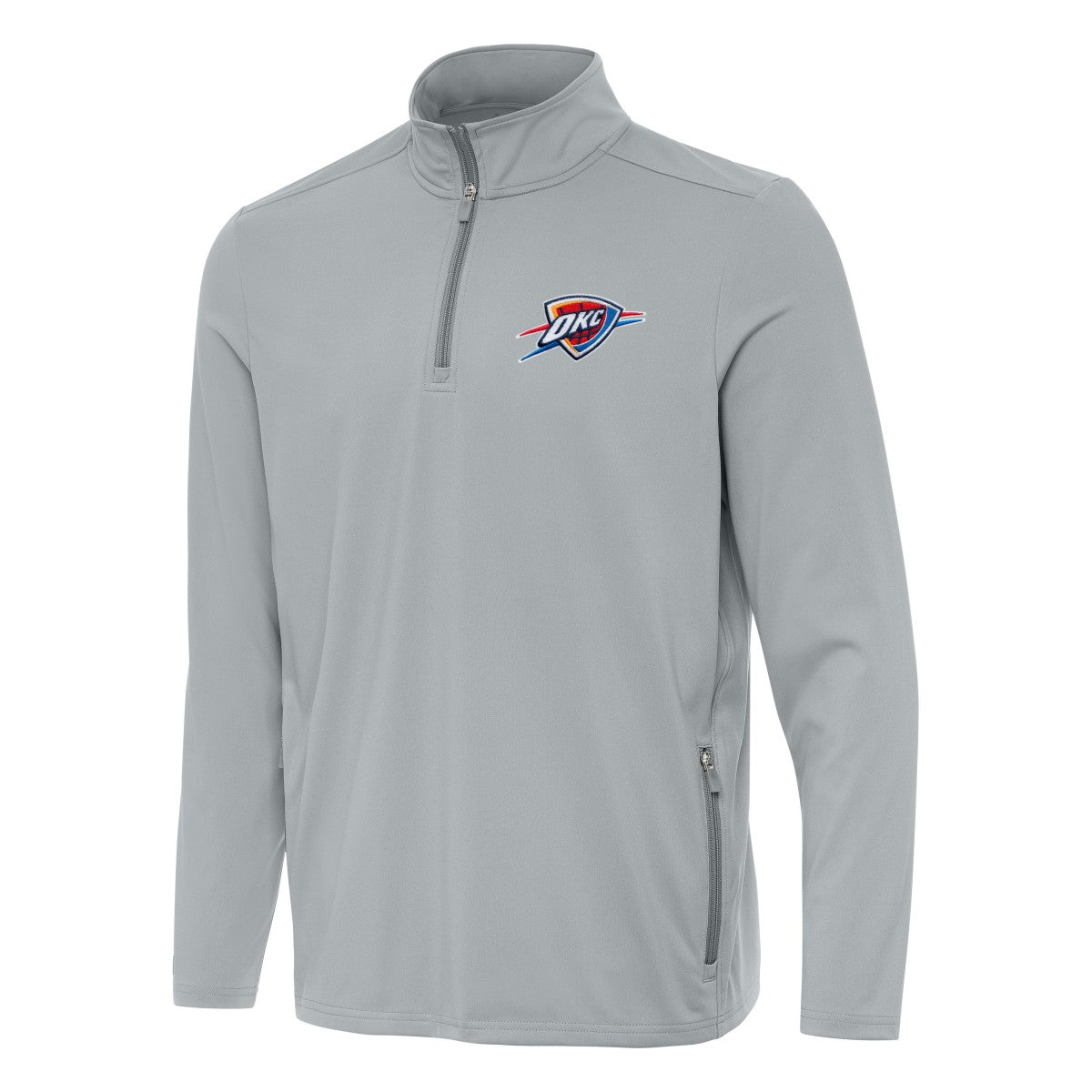NBA Oklahoma City Thunder Antigua Perilous Quarter-Zip Sweatshirt
