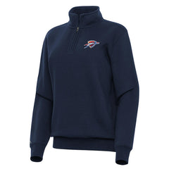 NBA Oklahoma City Thunder Antigua Women's Victory Quarter-Zip Sweatshirt