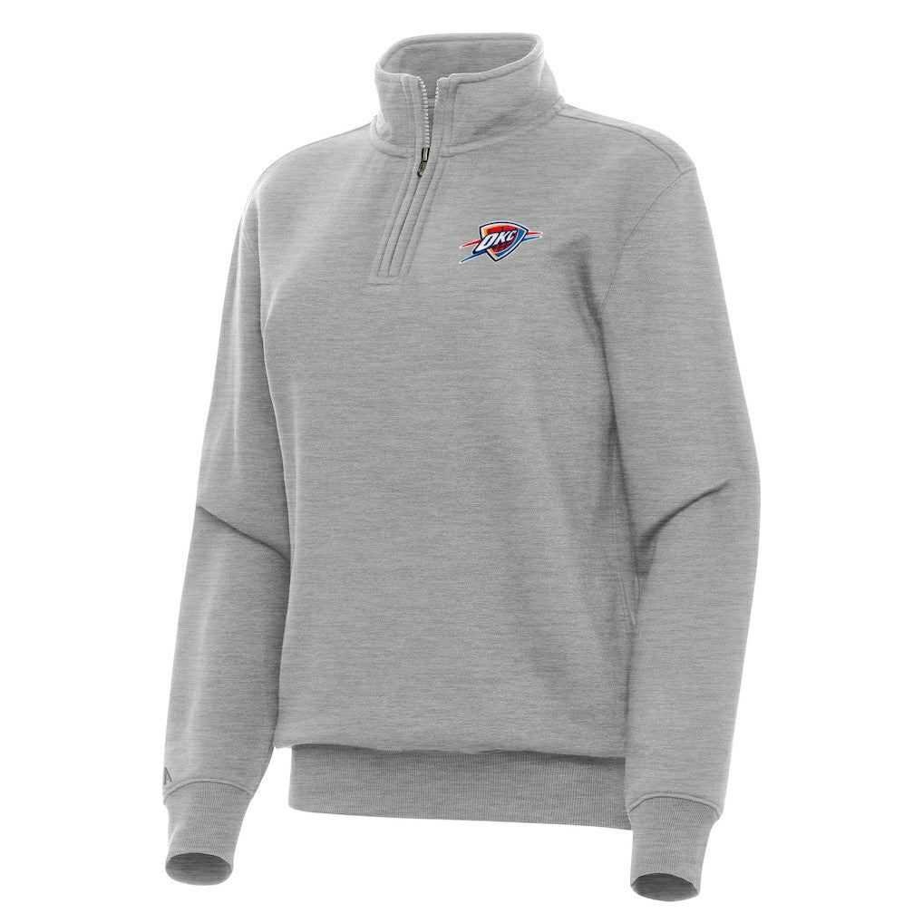 NBA Oklahoma City Thunder Antigua Women's Victory Quarter-Zip Sweatshirt