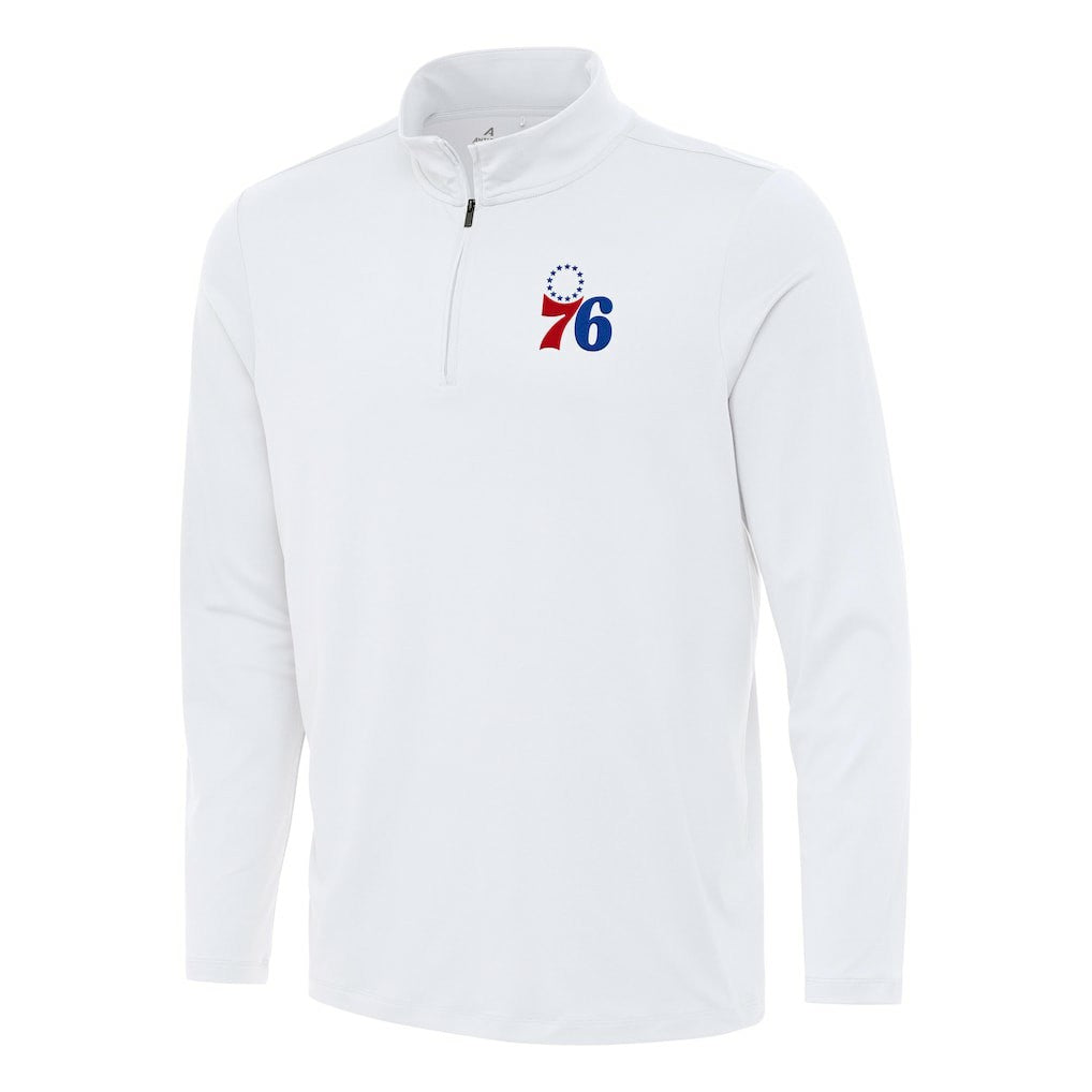 NBA Philadelphia 76ers Antigua Reprocess Quarter-Zip Top