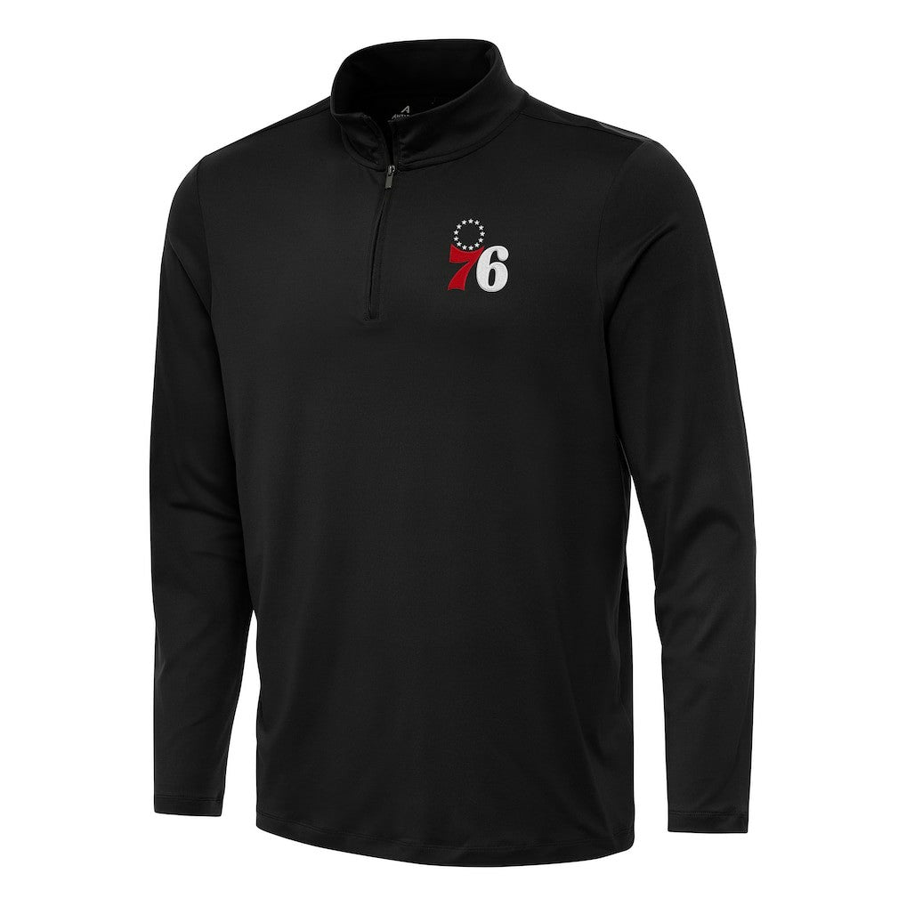 NBA Philadelphia 76ers Antigua Reprocess Quarter-Zip Top