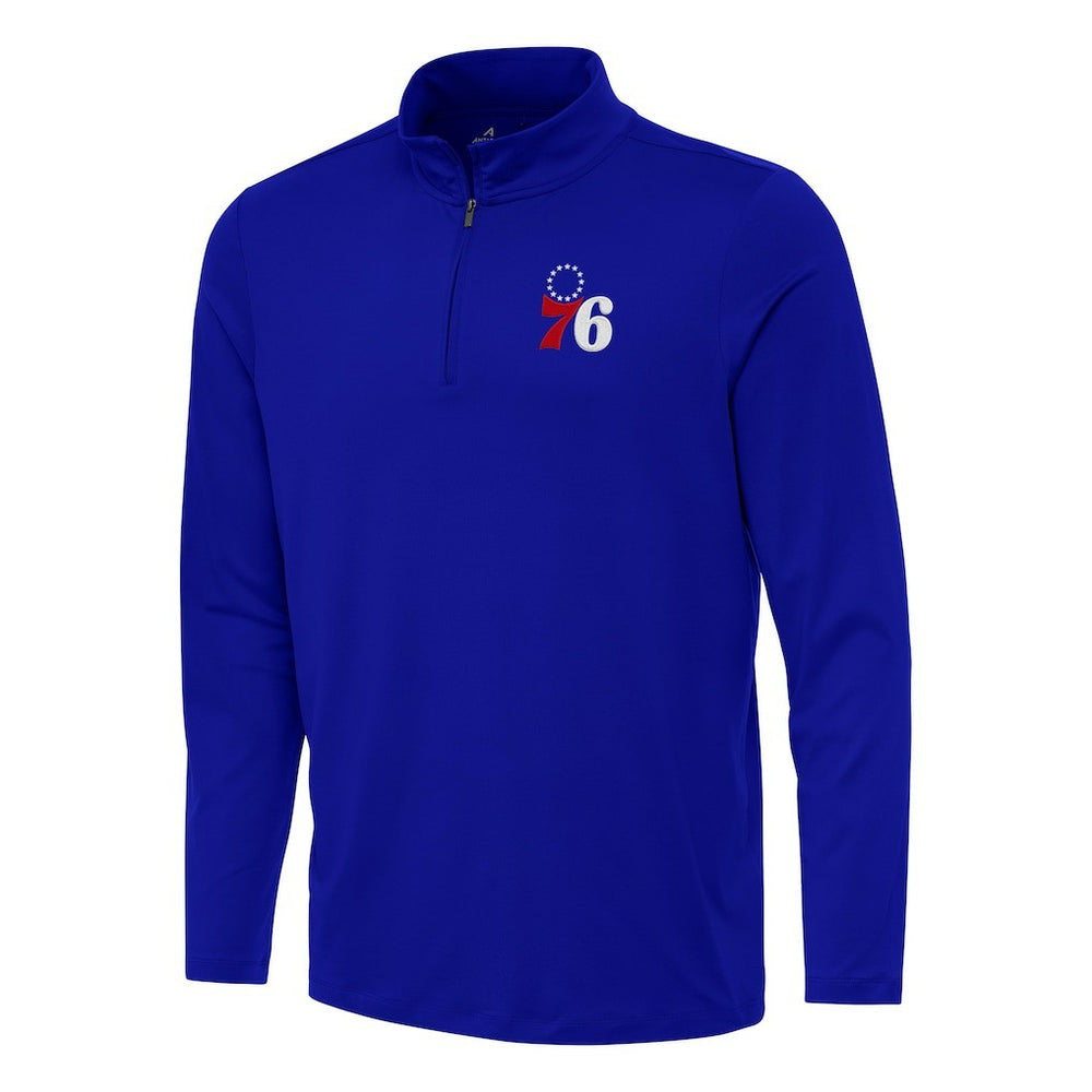 NBA Philadelphia 76ers Antigua Reprocess Quarter-Zip Top