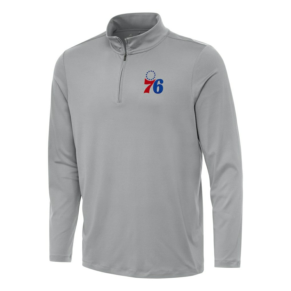NBA Philadelphia 76ers Antigua Reprocess Quarter-Zip Top