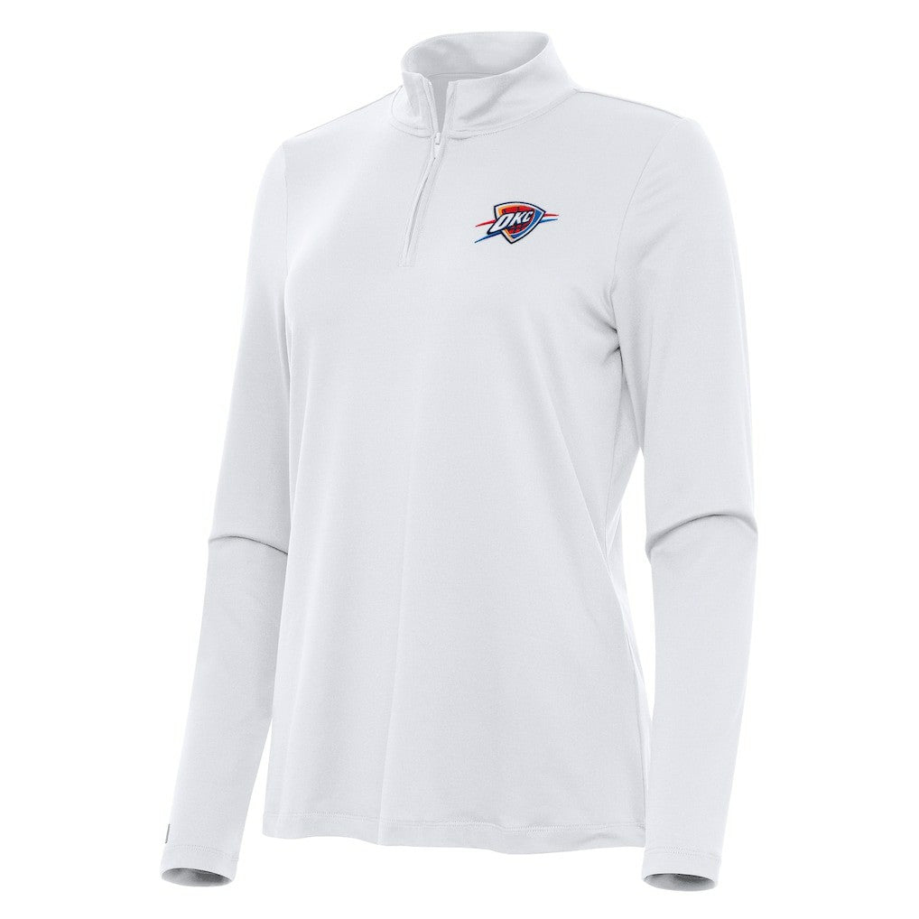 NBA Oklahoma City Thunder Antigua Women's Reprocess Quarter-Zip Top