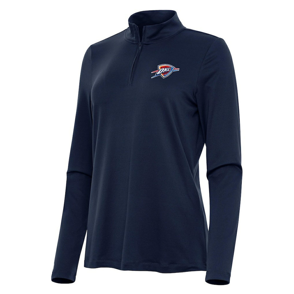 NBA Oklahoma City Thunder Antigua Women's Reprocess Quarter-Zip Top
