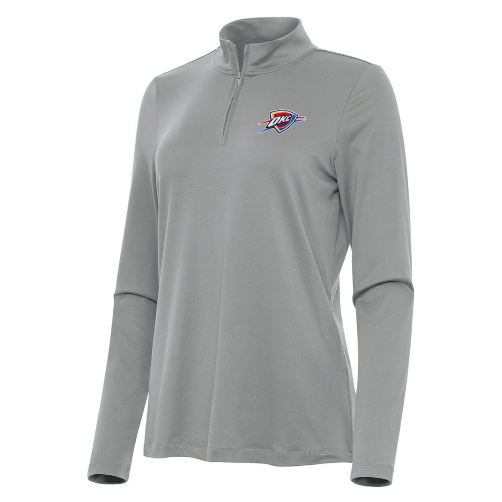 NBA Oklahoma City Thunder Antigua Women's Reprocess Quarter-Zip Top