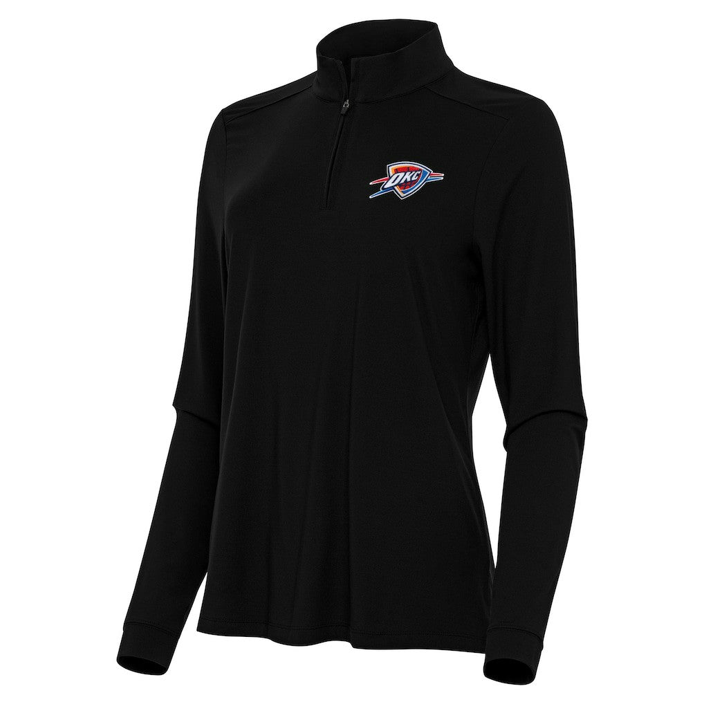 NBA Oklahoma City Thunder Antigua Women's Intent Quarter-Zip Top