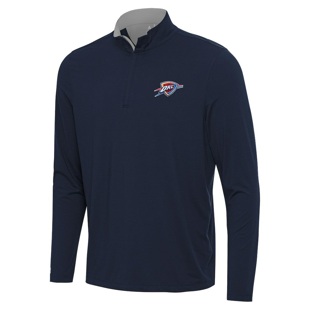 NBA Oklahoma City Thunder Antigua Content Quarter-Zip Top